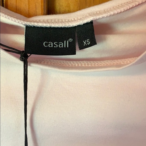 Casall Pink Short Sleeve Tee Shirt Size XS NWT - Picture 2 of 4